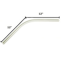 CS 45 Degree Bend CS 45Bend - White 12" X 12"