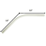 CS 45 Degree Bend CS 45Bend - White 12" X 12"