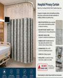 Ready Made 108"w X 95"L Fire Rated (Can ulc S109) Hospital Curtains - Blue