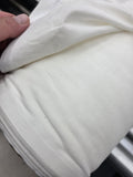 54" Wide Polly / Cotton White Drapery Lining -123