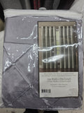 VCNY Roxanne Pintuck Curtain Panel 84" Long Color Metallic
