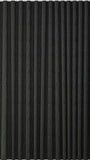 Black Out Curtain, Wave, S Fold- Black 100"w X 130" inches high, Drapery King Toronto