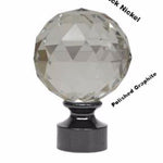 Wattens Swarovski Crystal Finial for 1 3/8" Curtain Rod~Each

