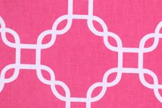 Golding Criss Cross Printed Cotton Drapery Fabric in Pink