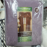 Faux silk taffeta curtains | dupioni silk curtain panels | Lined - 54"W x 120"H  Lilac