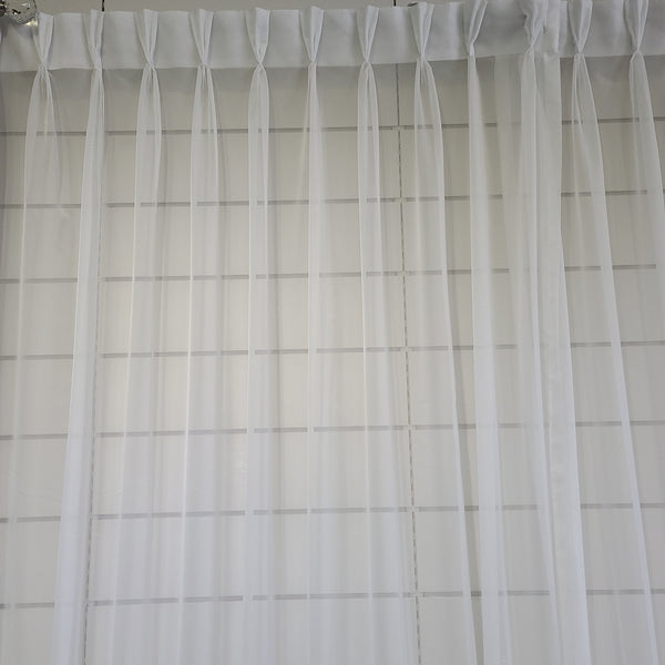 Pinch Pleated Sheer white, Drapery King Toronto