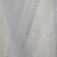 Inverted Pleated Linen look sheer panels 150w x 95L Warm White