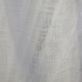 Inverted Pleated Linen look sheer panels 150w x 95L Warm White