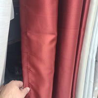 D.K. Home Curtains Woven Blackout Grommet Top Panel Sand  52 W X 130 L