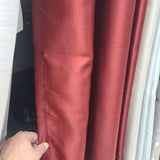 D.K. Home Curtains Woven Blackout Grommet Top Panel Sand  52 W X 130 L