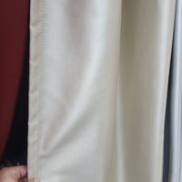 D.K. Home Curtains Woven Blackout Grommet Top Panel Sand  52 W X 130 L