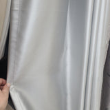 D.K. Home Curtains Woven Blackout Grommet Top Panel Sand  52 W X 130 L