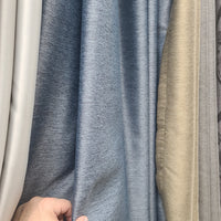 D.K. Home Curtains Woven Blackout, Thermal, Grommet Top Panel, Dark Gray  75 W X 96 L