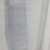 Linen Texture Sheer Curtain Panel, 100" x 96"  Grommet, Gold Slub