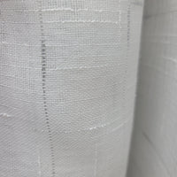 Linen Texture Sheer Curtain Panel, 100" x 96"  Grommet,  Silver Slub