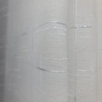 Linen Texture Sheer Curtain Panel, 100" x 96"  Grommet,  Silver Slub