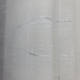 Linen Texture Sheer Curtain Panel, 100" x 96"  Grommet,  Silver Slub