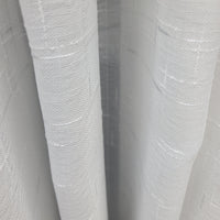 Linen Texture Sheer Curtain Panel, 100" x 96"  Grommet,  Silver Slub