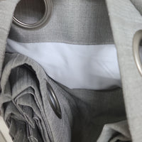 Privacy Curtains, Lined, 54"W x 95"H each Gray Zenia
