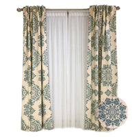 Turquoise Suzanne Printed Cotton