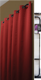 Perfect Wrap a round Blackout Double Curtain Rod and Hardware Set (Pewter) 48 X 84 in Wide