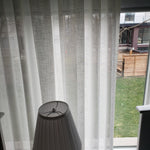 Lisa Semi Sheer Curtains White Custom Made