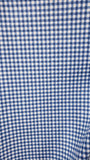 Blue Gingham Fabric Cotton 