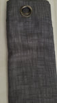 Grommet Linen Look Lined Color Graphite 50 x 108 long