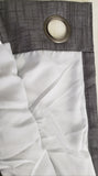 Grommet Linen Look Lined
Color Graphite 50 x 95 long Zenia