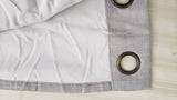 Grommet Linen Look Lined Color Gray 50 x 108 long Zenia