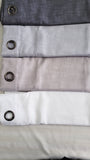 Grommet Linen Look Lined Color Linen 50 x 95 long Zenia