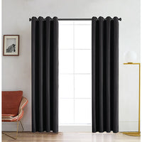 Lyndale Venus 108-Inch Grommet Room Darkening Window Curtain Panel in Charcoal (Single) set of 2 $99.99