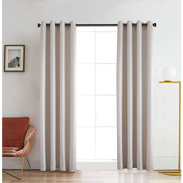 Lyndale Venus 108-Inch Grommet Room Darkening Window Curtain Panel in White (Single) set of 2 $99.99