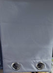 DK Eclipse Solid Blackout Window Curtain Panel 52" W x 96" L  Gray / Sateen