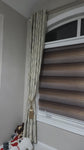D.K. Home Curtains Silver / Sand Blackout Grommet Top Panel  75 W X 96 L