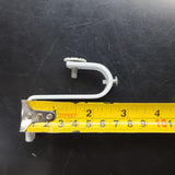 Ceiling Curtain Bracket -J- Bracket White,  3/4" Diameter Rod