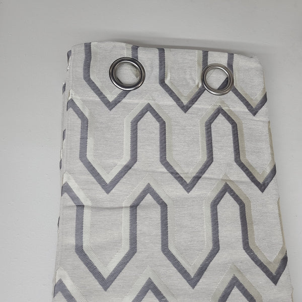 Ready Made Grommet, Curtain, Jacquard Drapery Panel 52 x 90 ( Set of 2 )