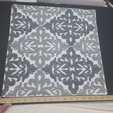 Crewel Embroidery Series -  Gray / Gray 18 x 18