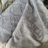 Valiant Fabrics Cycle Embroidered Drapery Fabric in Platinum, Drapery King Toronto