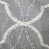 Tempo Embroidered Drapery Fabric in Graphite