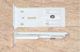 Design White Heavy Duty Traverse Rod End Bracket