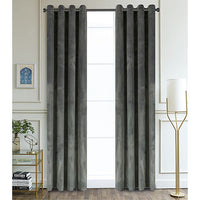 Regency 126 -Inch Long Grommet Room Darkening Window Curtain Panel in Charcoal  (Single)