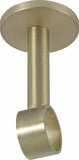 4 inch long Ceiling - Wall Bracket ( Matte / Brushed Gold )  1 1/8" diameter (28mm) Extension
