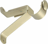 Wall Brackets For Curtain Rod (Heavy Duty) For 1 3/8" (35mm) Diameter Matt Gold / Satin Gold (Set of 2)