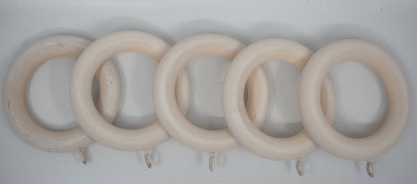1 3/4" Wood Rings (14 rings) White Wash Color