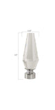 Crystal Spear, BAYVIEW: 28F4 – SATIN SILVER 7 Colors, 1 1/8" - 28 mm Collection