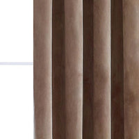 Regency 95 -126 Inch Long Grommet Room Darkening Window Curtain Panel in Beige  (Single)