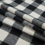 Buffalo Checks Ivory / Black Pattern Tartan 100% cotton 15 Mtr pc