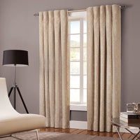 Designer's Select Claudia Back Tab Window Curtain Panel  30W  X  95L  Colour Linen Inverted Pleat