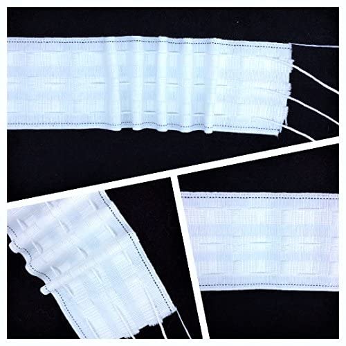 3" Pencil Pleat Shirring Drapery Tapes Used for Gathering Drapes and Shades Selling Per Yard